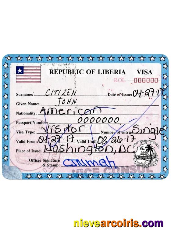 LIBERIA visa